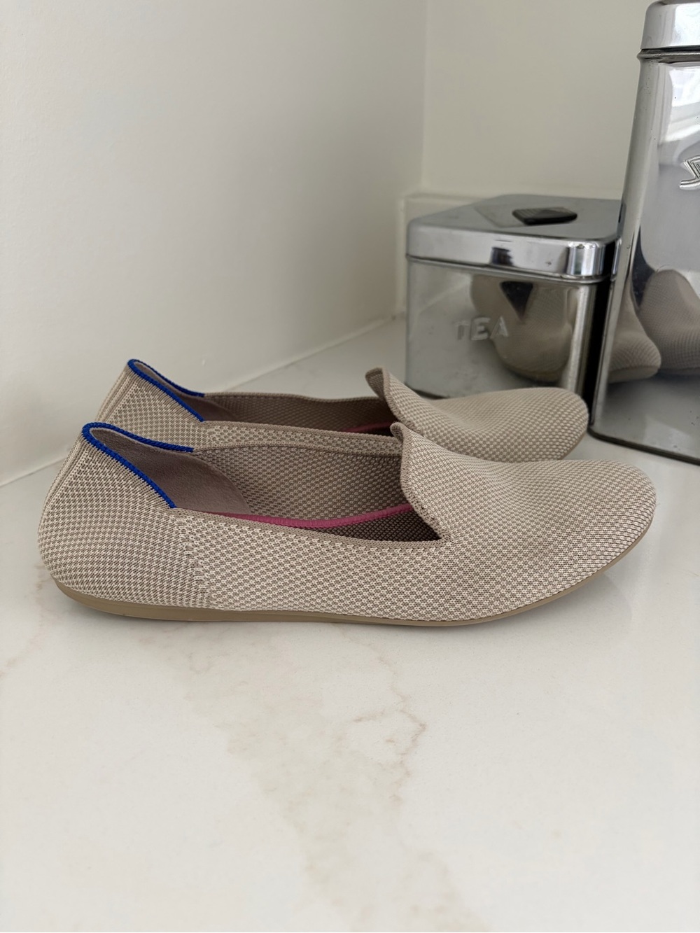 Women's tan Rothy’s flats